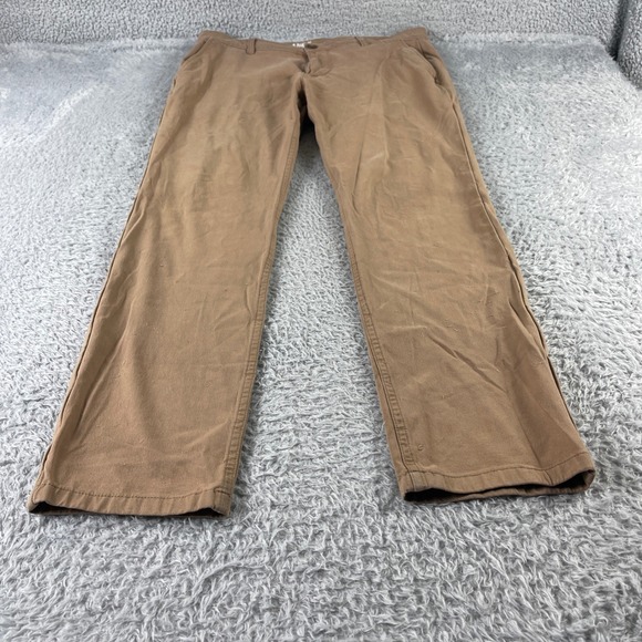 Mugsy Jeans Other - Mugsy Jeans Belmots Tan Khaki Straight Leg Casual Pants Mens 36x32